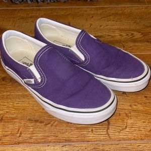 Purple slide on vans